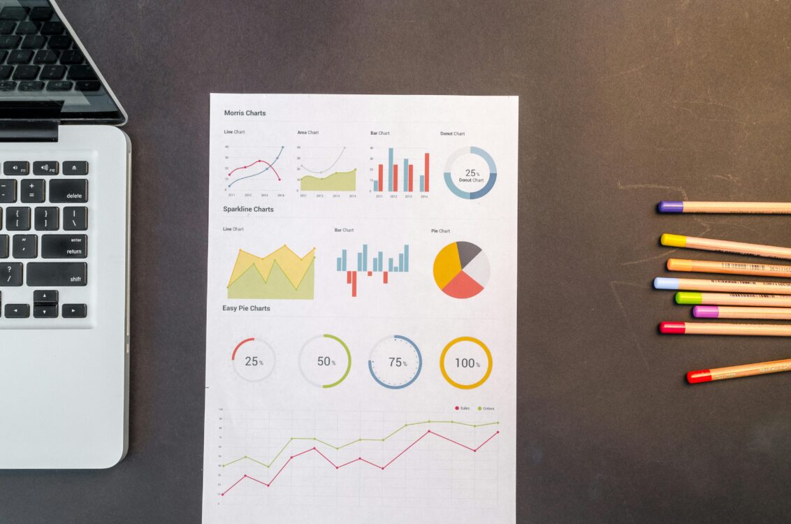 Man analyzing financial data and investment charts on laptop for 2025 wealth planning