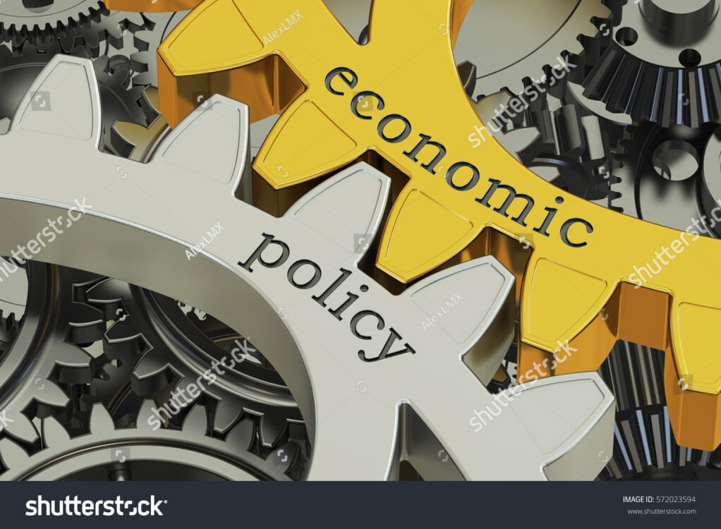 Global economy concept with futuristic data visuals