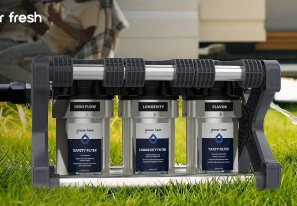 RV water filter system providing clean and safe drinking water