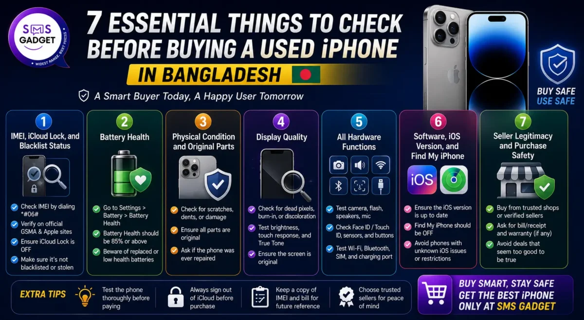 7 Essential Things to Check Before Buying a Used iPhone in Bangladesh