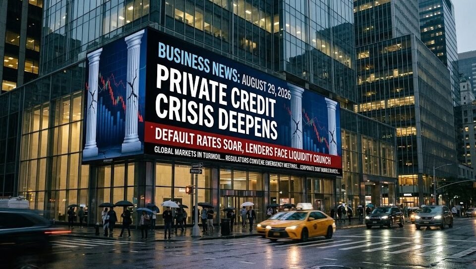 Business News: August 29, 2026 – Private Credit Crisis Deepens