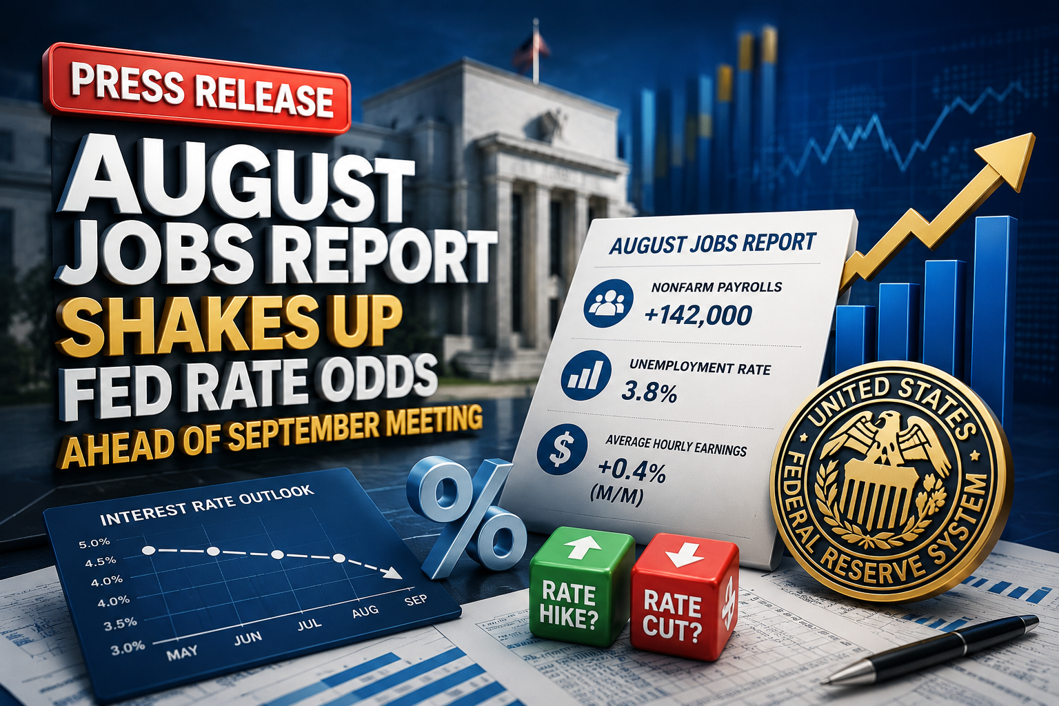 August Jobs Report Shakes Up Fed Rate Odds Ahead of September Meeting