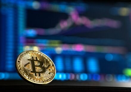 Bitcoin coin representing spot Bitcoin ETF market activity